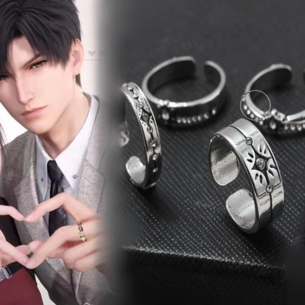 Love and Deepspace Confession Ring Game Peripheral Rafayel Xavier Zayne Sylus Men's and Women's Couple Ring Accessories Gifts