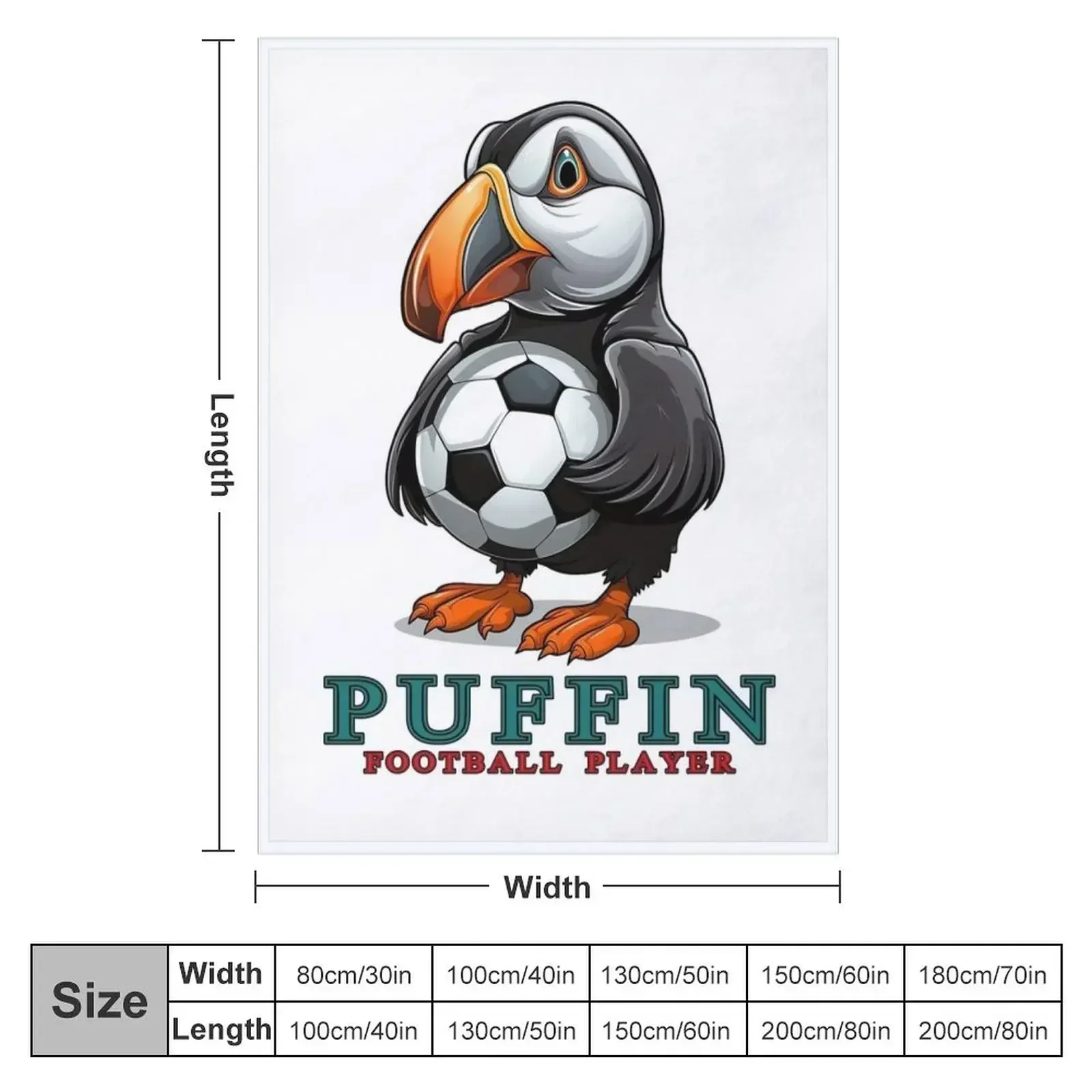 Puffin Along - Whimsical Bird Adventures Throw Blanket Moving Plush Warm manga Blankets