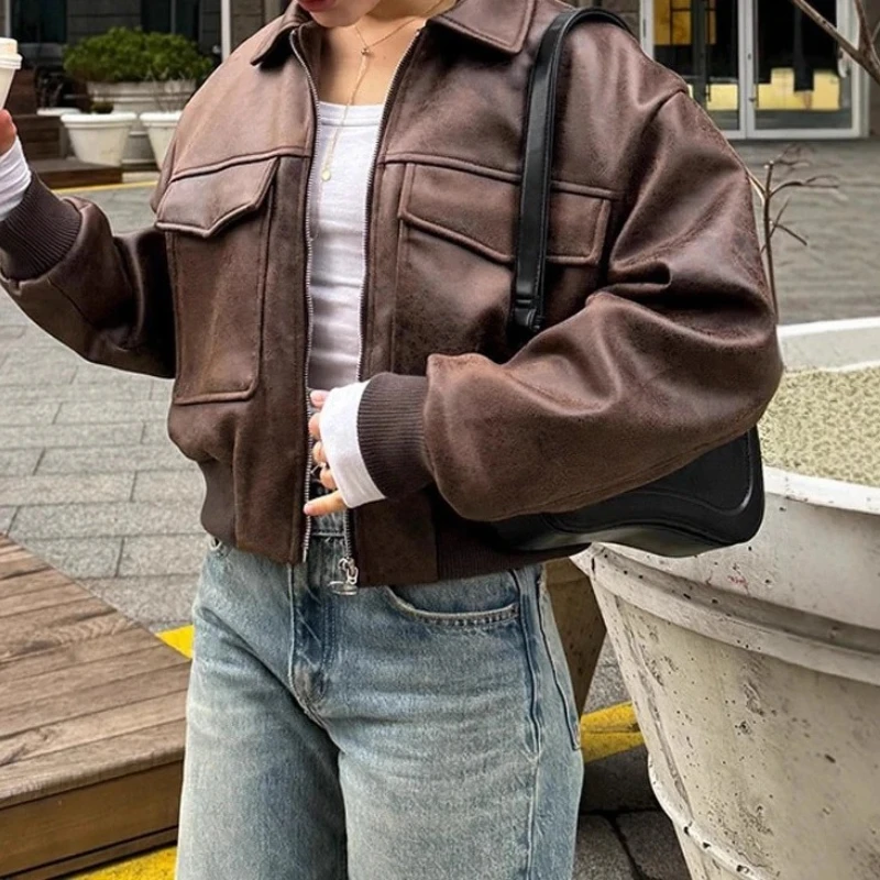

Women's Clothing 2025 Autumn New Fashion Jacket with Large Pocket Jacket