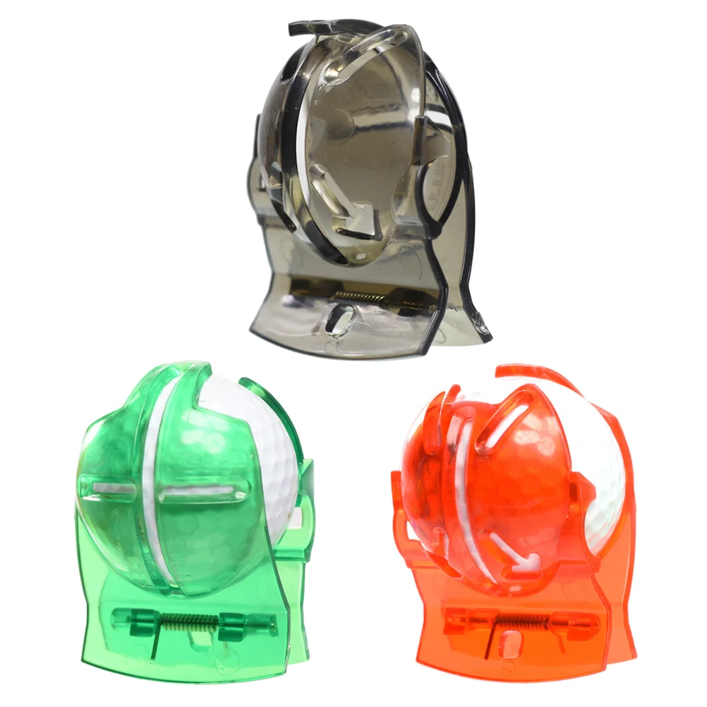 3 قطعة Abs كرة جولف المنتقى كليب المحمولة خط الكاتب أداة التدريب الإيدز المسترد لوضع ممارسة إكسسوارات الغولف