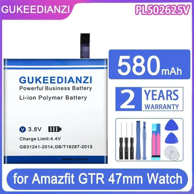 

Сменный аккумулятор GUKEEDIANZI 310 мАч/850 мАч для huami Amazfit Gts 2 2E 3 Pro/4 mini/EVE L0943A GTR 42 мм 47 мм Gts2 Gts3 Pro