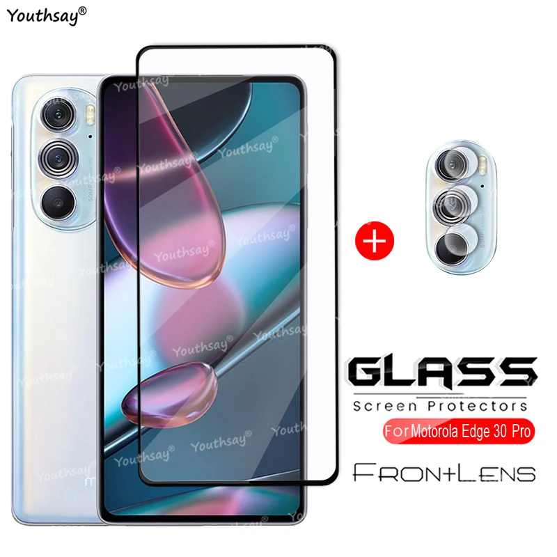 For Motorola Moto Edge 30 Pro Glass For Moto Edge 30 Pro Tempered Glass Screen Camera & Protector Film For Motorola Edge 30 Pro