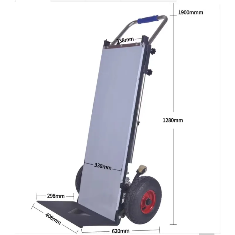 

Heavy Two Wheel Material Handling Trolley Cart Electrical Battery Operated Hand Trolley Electric Stair Climbing Hand Tuck