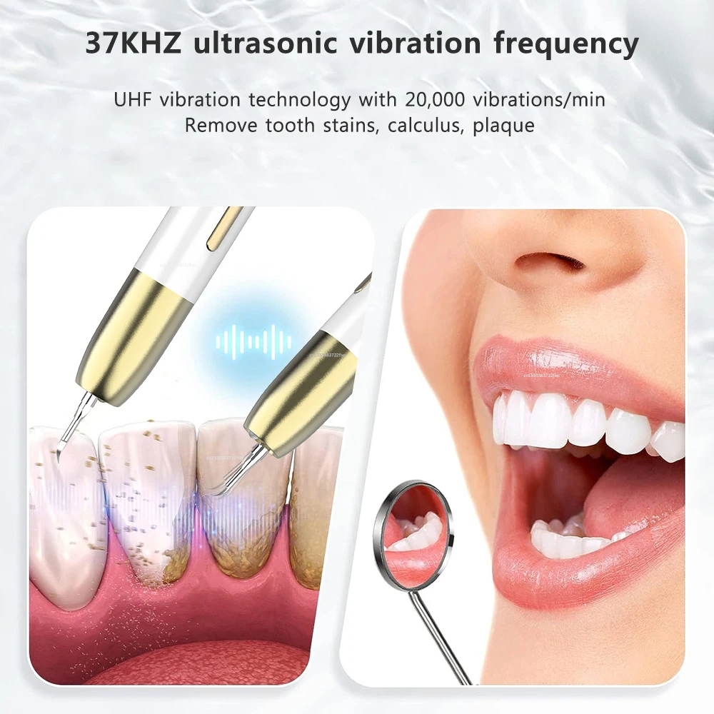 Ultrasonic Dental Scaler Teeth Tartar Eliminator Dental Plaque Calculus Remover Dental Scaling Tartar Removal Tooth Cleaner G11