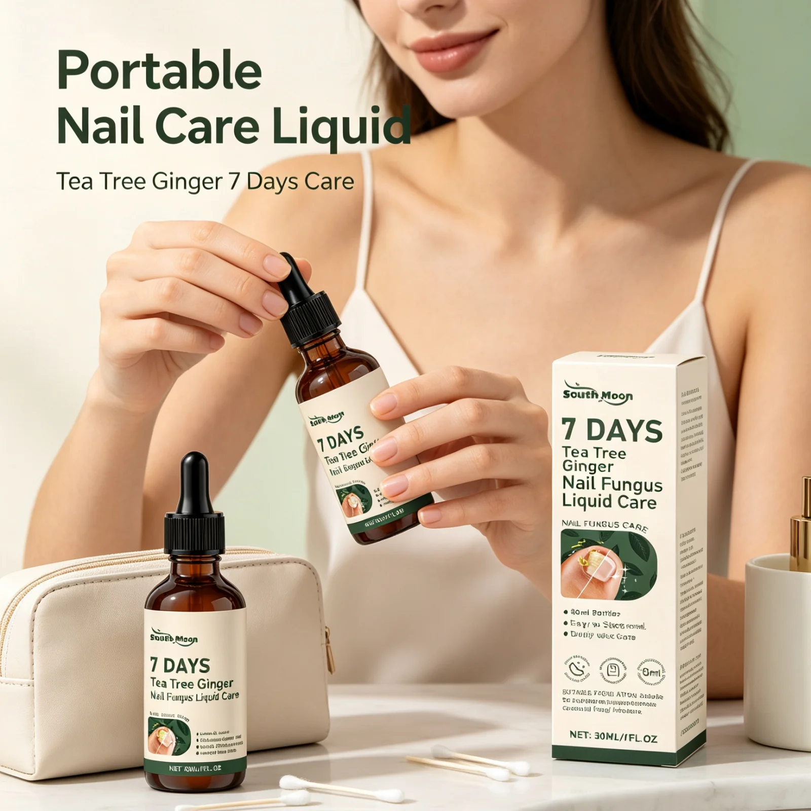 South Moon Nail Fungus Treatment Serum Repair Discolored Damaged Nails Prevent Ingrown Toenail Anti Infection Nail Care Liquid