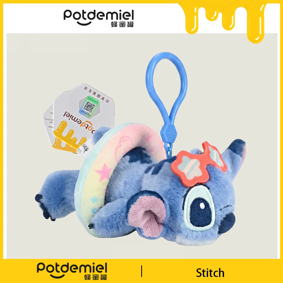Potdemiel Disney Lilo & Stitch Llavero de Peluche Stitch, Colgante para Coche, Adorno para Bolso, Regalo de Recuerdo para Niños, Figura Coleccionable