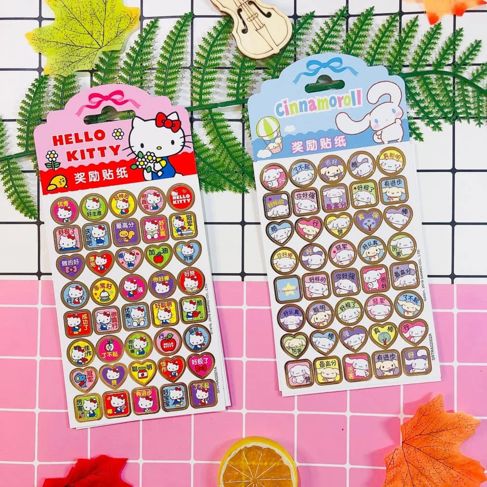 สติกเกอร์ซานริโอของแท้ น่ารัก เฮลโลคิตตี้ เมโลดี้ การ์ตูนอนิเมะ สติกเกอร์ติดแล็ปท็อป สมุดภาพ โทรศัพท์ สติกเกอร์คลาสสิก ของเล่นเด็กผู้หญิง