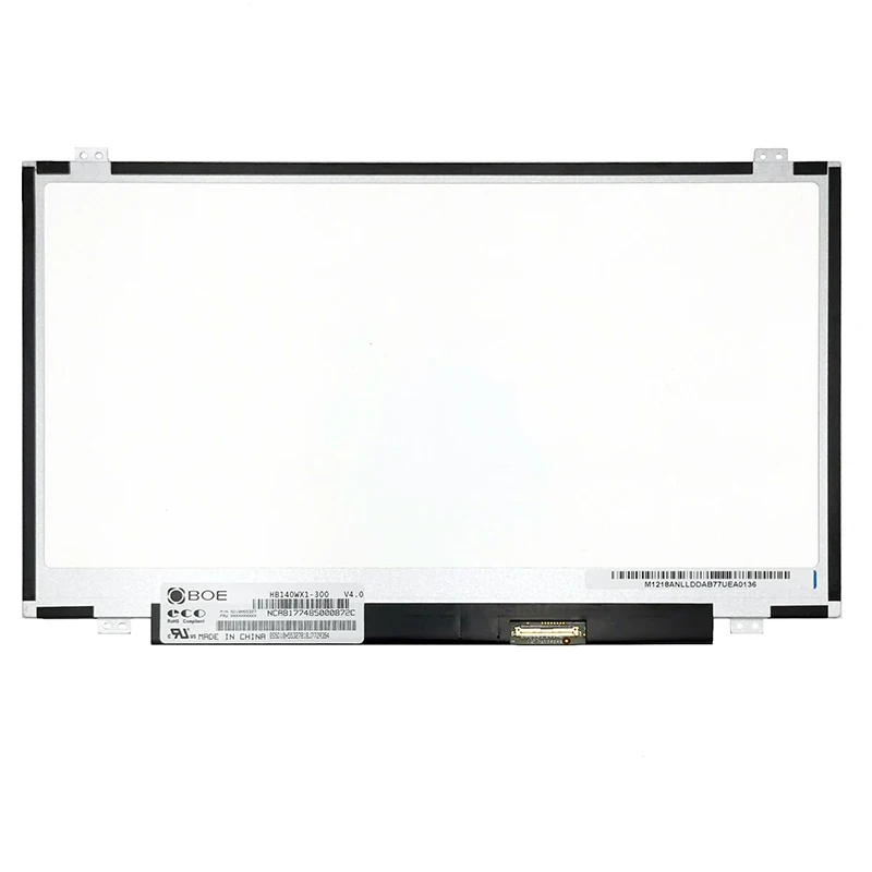 

LP140WH2 TL B140XW03 HB140WX1-500 N140BGE-LB2 N140BGE-L41 N140BGE-L31 Slim Laptop Led Screen 14'' Lcd Matrix Display 40-PINS