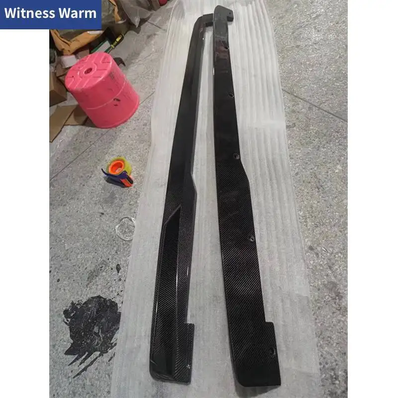 Car Body Kit Carbon Fiber TTS TTRS MK3 8S Side Skirts Extention Body Lip for Audi TT TTRS 2018