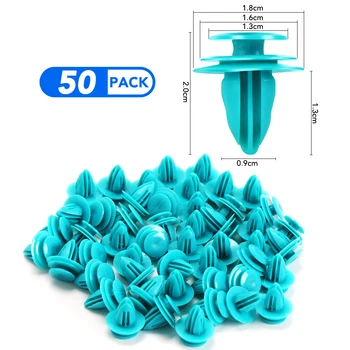 자동차 인테리어 도어 트림 패널 카드 클립 리벳, 닛산 캐시카이 j10 j11 주크 x 트레일 t32, 혼다 시빅 CRV Abarth, 9mm 홀