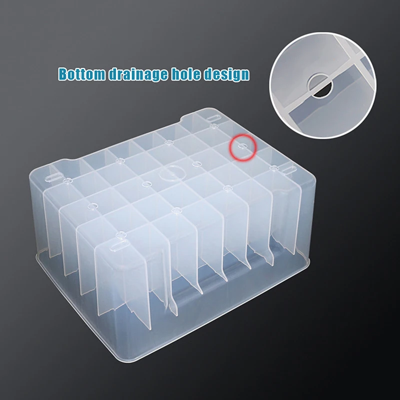 40 Grids Plastic Fishing Tackle Box Lined Box Webfoot Octopus Egi Storage Organizer Box Squid Jig Hard Lure Sea Tool Case