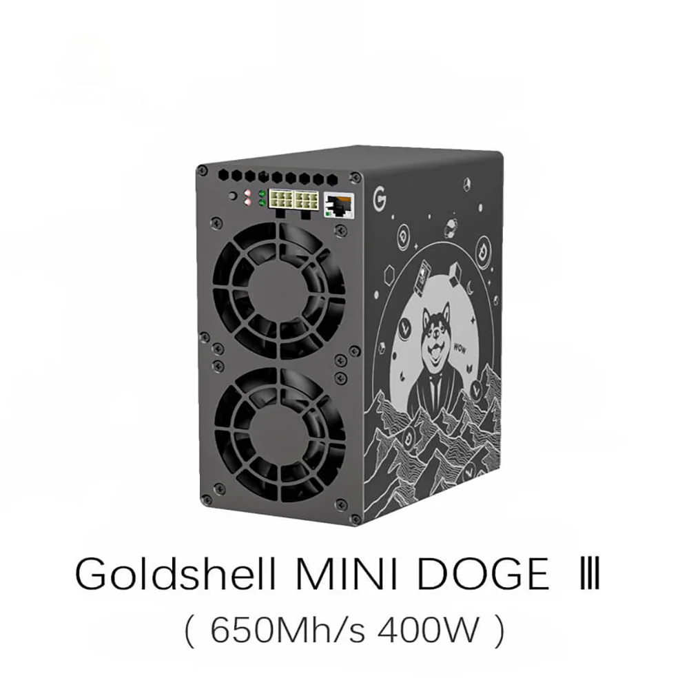 NEW GoldShell MINI DOGE III Support LTC and Doge Coin Miner Mindoge 3 650MH/S 400W 500MH/S 260W Than Mini Doge II