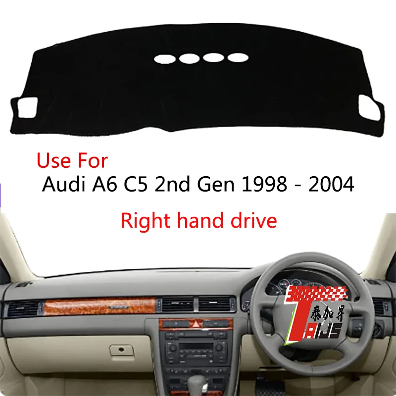 

TAIJS factory high quality anti-dirty Flannel dashboard cover for Audi A6 C5 2nd Gen 1998 - 2004 Right-hand drive hot selling