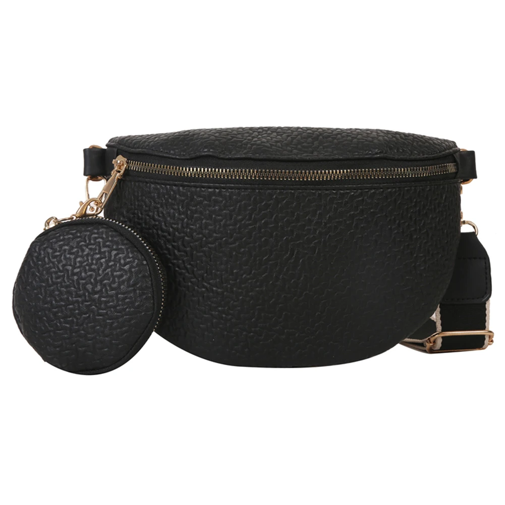 

Fashion Women Pu Shoulder Bags Solid Color Designer Women Satchel Handbags with Small Purse Wide Strap for Travel Shopping