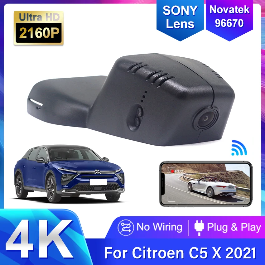 

Car DVR for Peugeot 308 2021 to 2023,for Citroen C5 X 2021 to 2023,for Vauxhall Astra 2022 2023, Plug and Play 4K Dash Camera