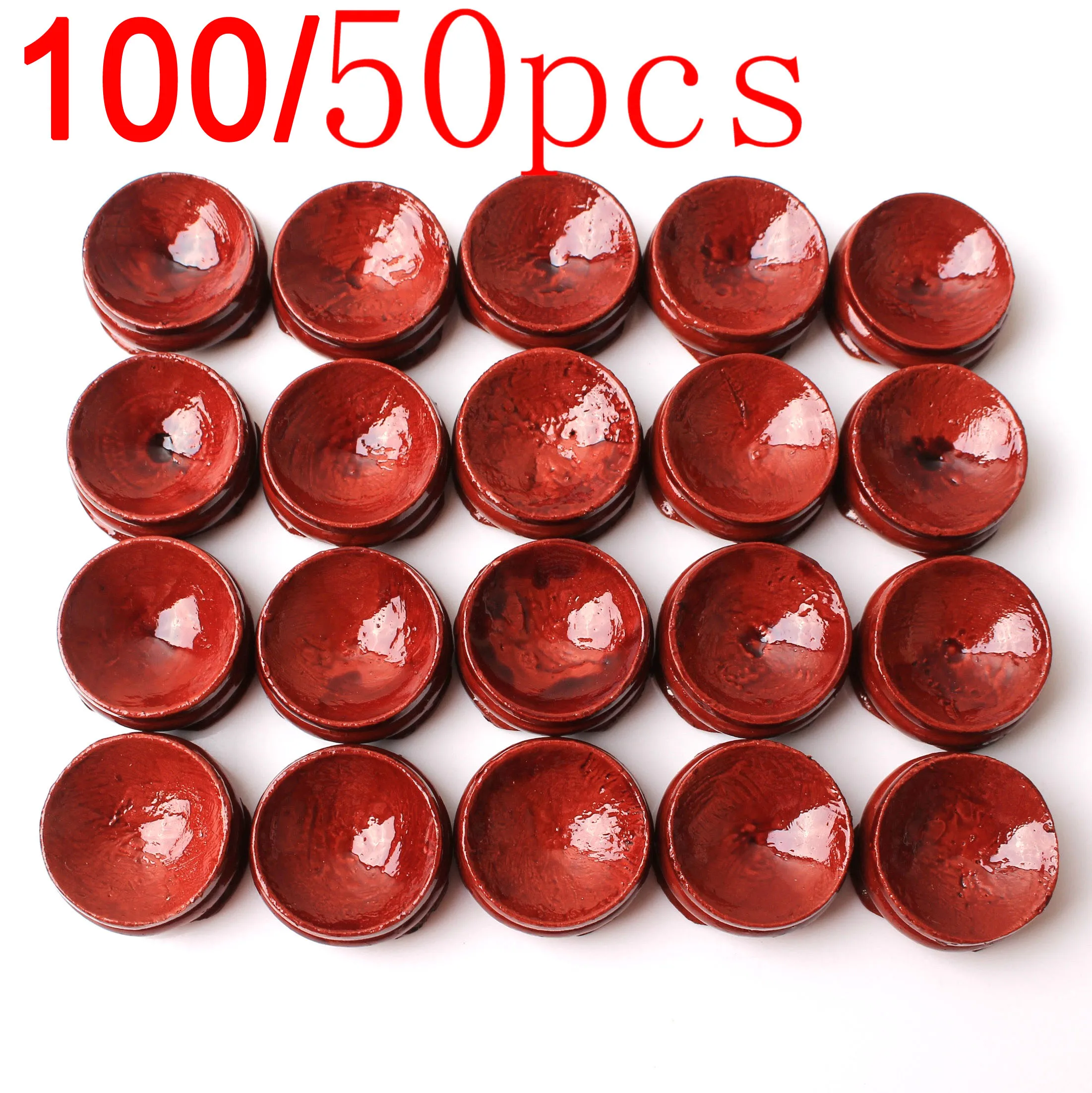 50/100pcs/Set Natural Wood Craft Stand Pedestal Base Foundation for Crystal Ball Sphere Support Globe Sphere Ball Egg Red Holder