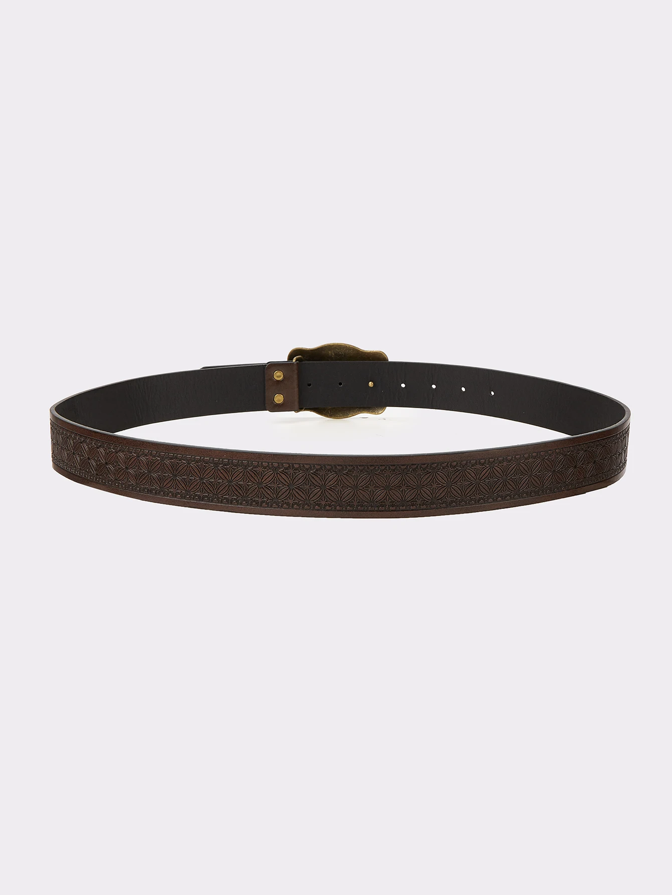 女性用ブラウンレトロウエストベルト ジーンズ、ドレス、シャツに合わせて着用できる多用途なアクセサリー パーティー、日常着、ディナーに最適