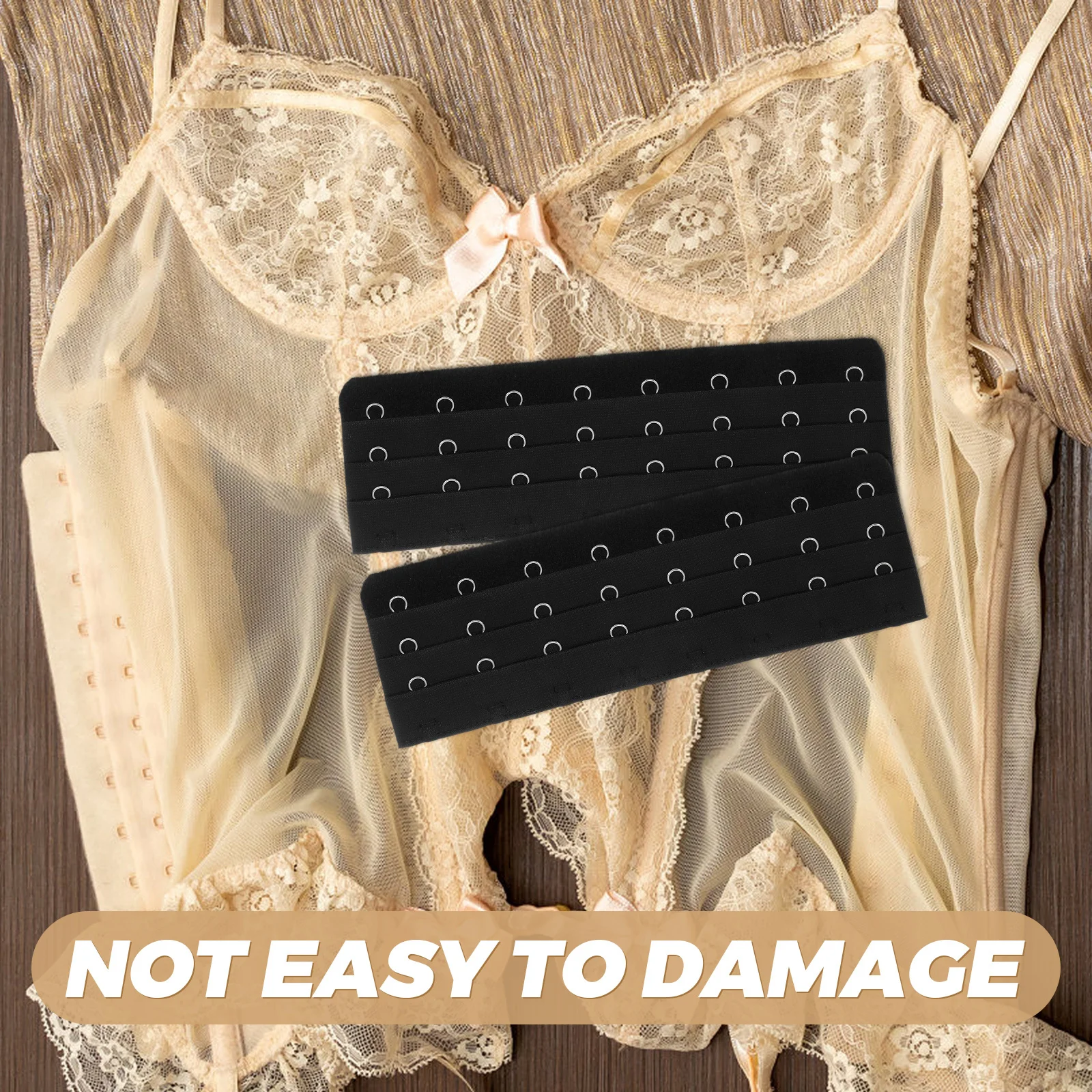 4pcs Extenders Stainless Steel Cotton Long Lasting Comfortable Fit For Various Bra Styles Bras Back Extender Bra Clip Extension