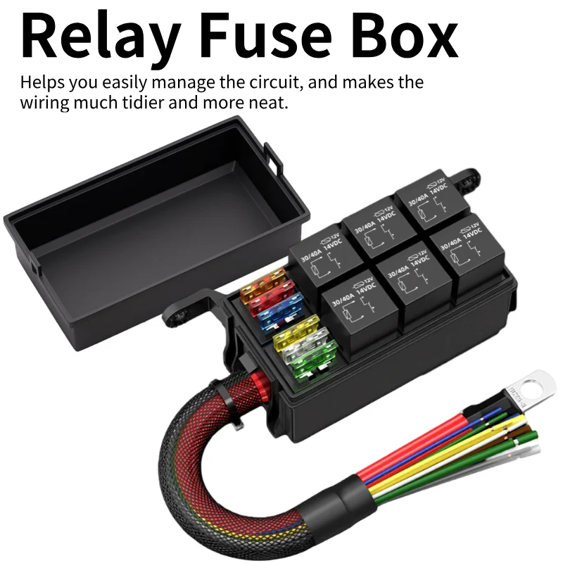 12V Relay Box 6 Way… - image