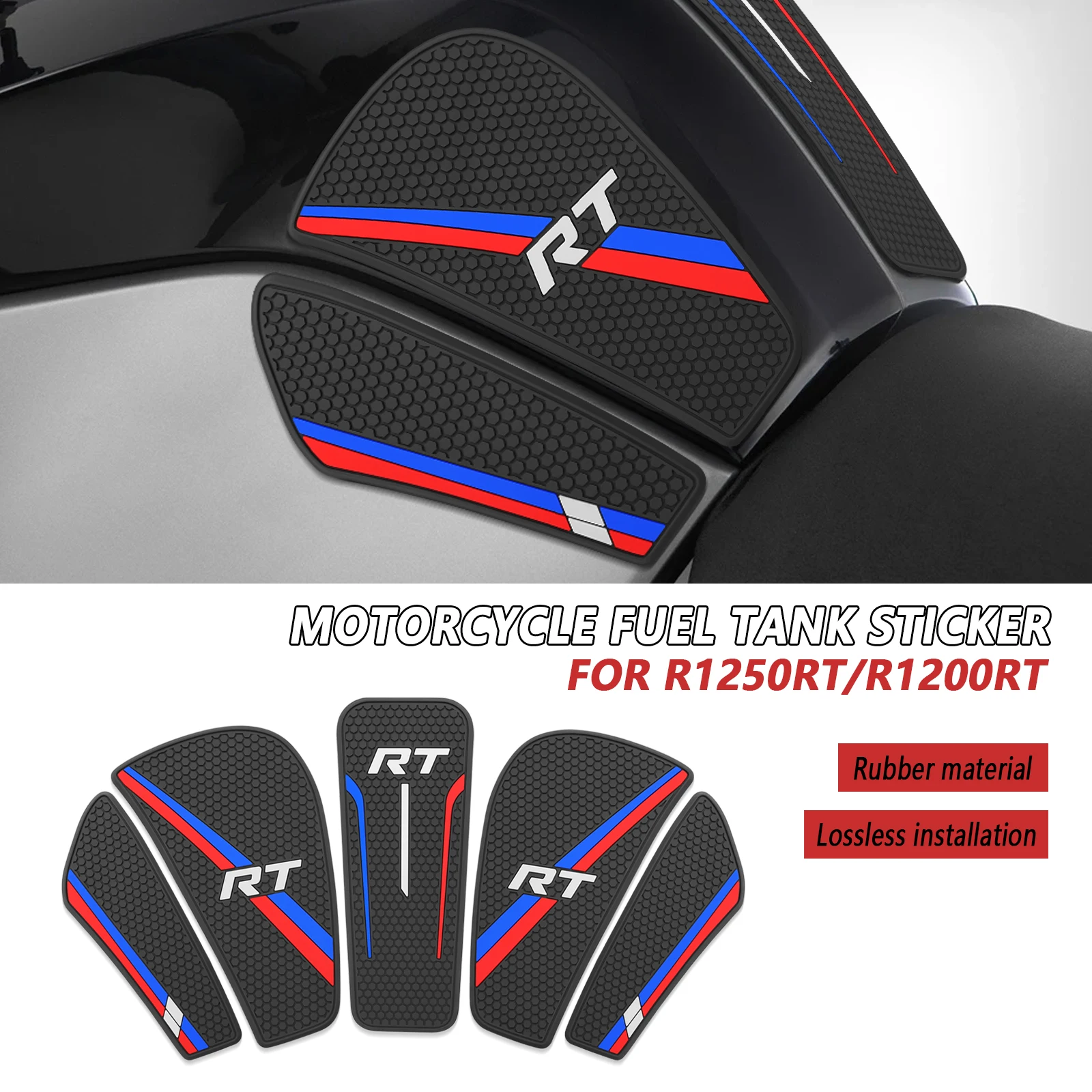 

Для BMW R1250RT BMW R1200RT 2020-2024 аксессуары для мотоциклов, крышка топливного бака, наклейка, крышка топливного бака, противоскользящая защитная накладка