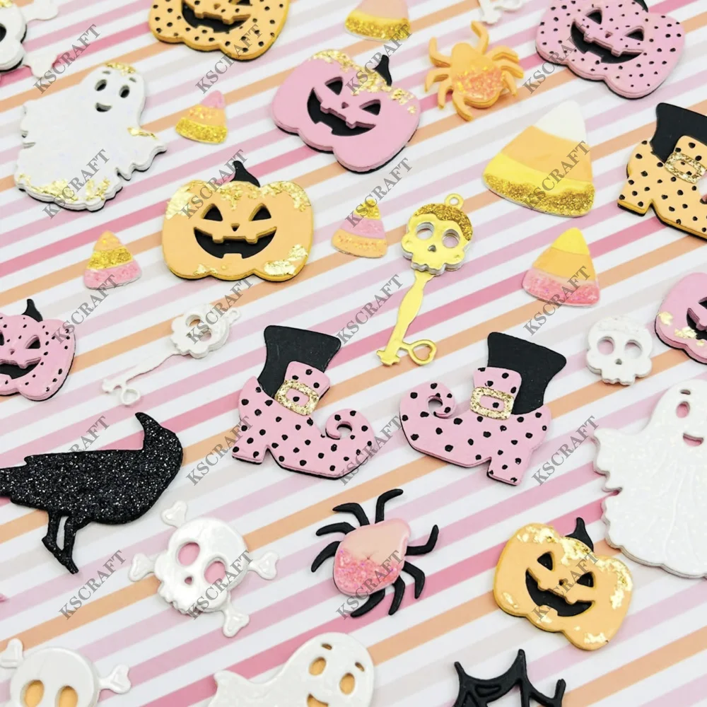KSCRAFT Halloween Bag Charms Cutting Dies Stencils for DIY Scrapbooking Decorative Embossing DIY Paper Cards