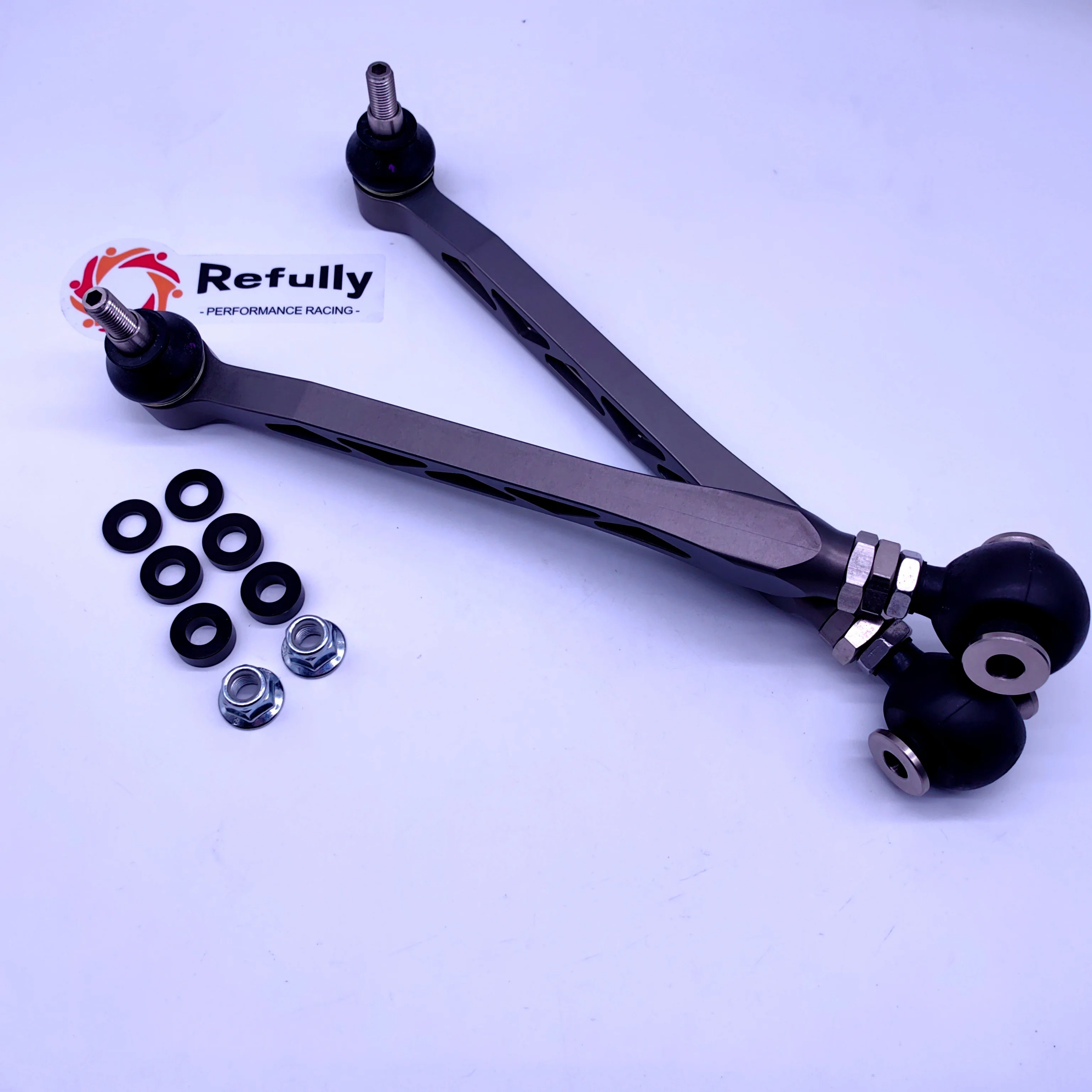 Rear Adjustable Lower Toe Control Arms/Track Rods Kit for Porsche 981/GT4 Billet Aluminium Made with Spherical Bearings