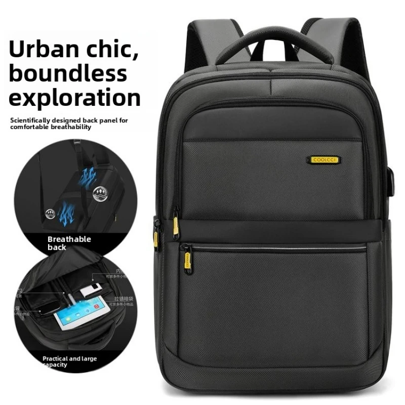 

Multifunctional Business Backpack For Men Large Capacity Laptop Computer Bagpack Waterproof Multiple Pockets College Men's Bag