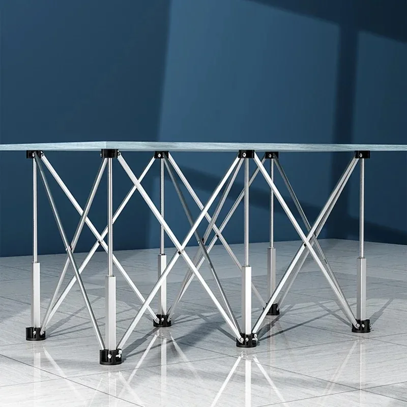 Foldable 4-6 Leg Workbench Work Sawhorse Spider Leg Stainless Steel Portable Support Quick Telescopic Workbench with Carry Bag