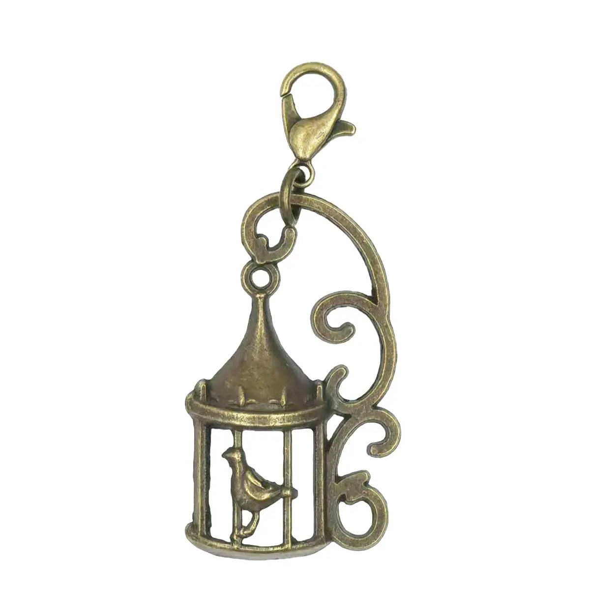 Wholesale 50PCS New Charm Pendants Cage for Bird DIY Crafts Jewelry Accessories Creative Handmade Supplies