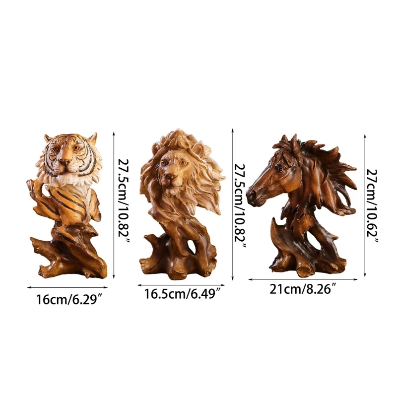 Impressive Resin Lion Statue Wildlife Home Statues for Business Occasion