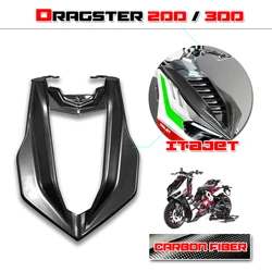 100% Real Carbon fiber For Italjet Dragster 200 Motorcycle Trim Shell Protective Fairing Panel Guard Cowling Front Nose Cover