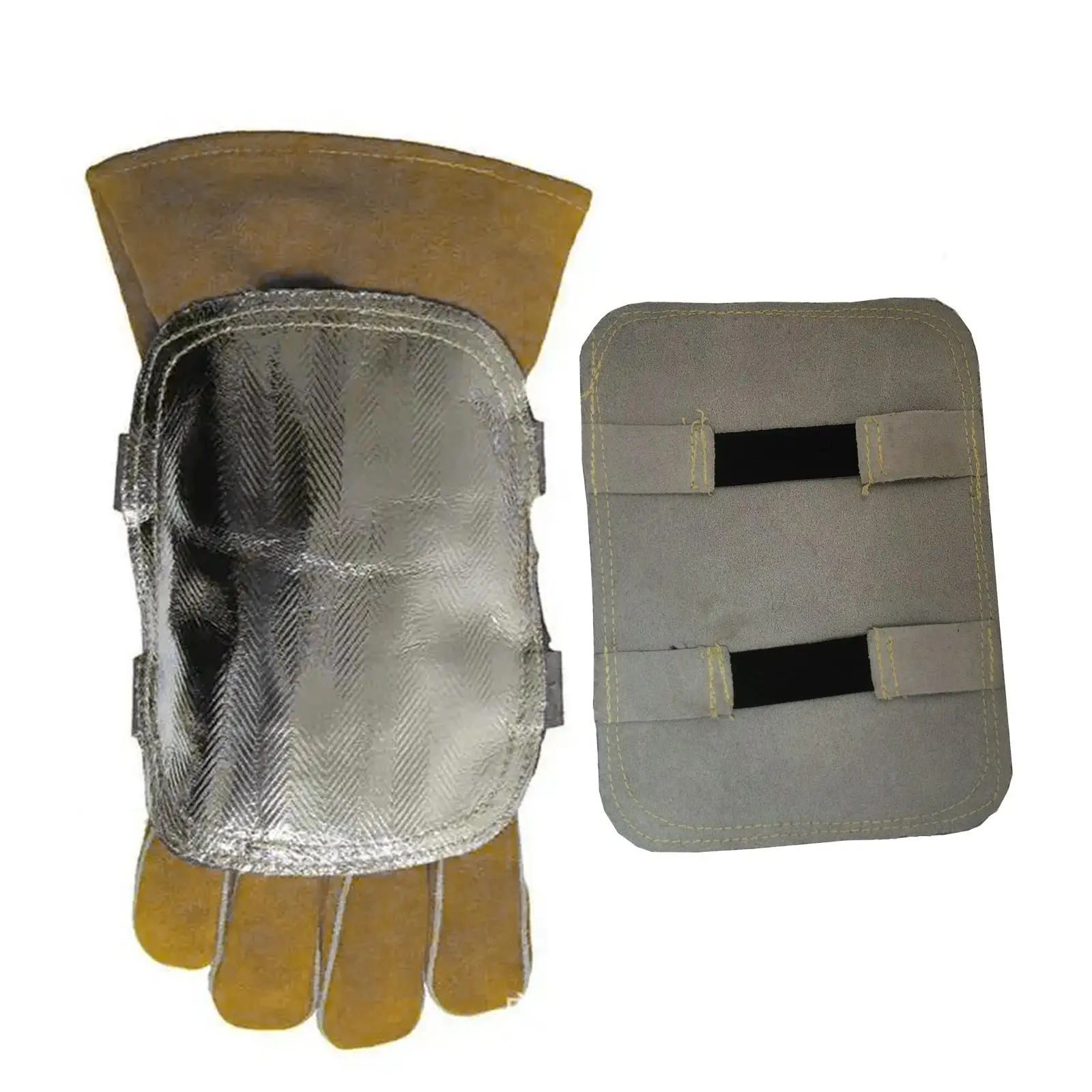 Aluminized Hand Pad Glove Hand Guard Shield Glove Parts PU Deflector Pad