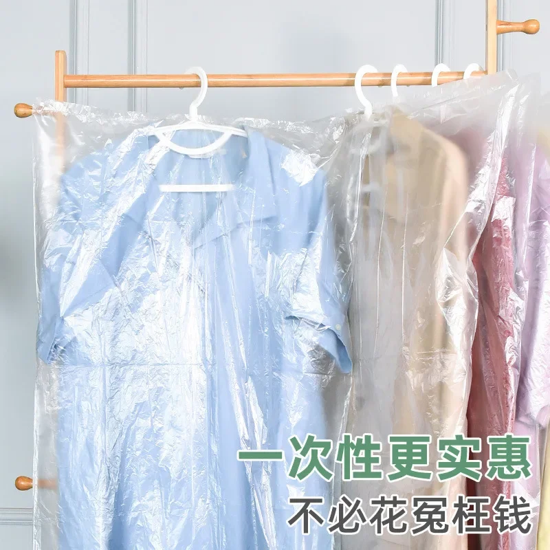 

Clothes Dust Cover Clear Plastic Garment Bags Disposable Dustproof Storage Bags for Home Shop Outdoor