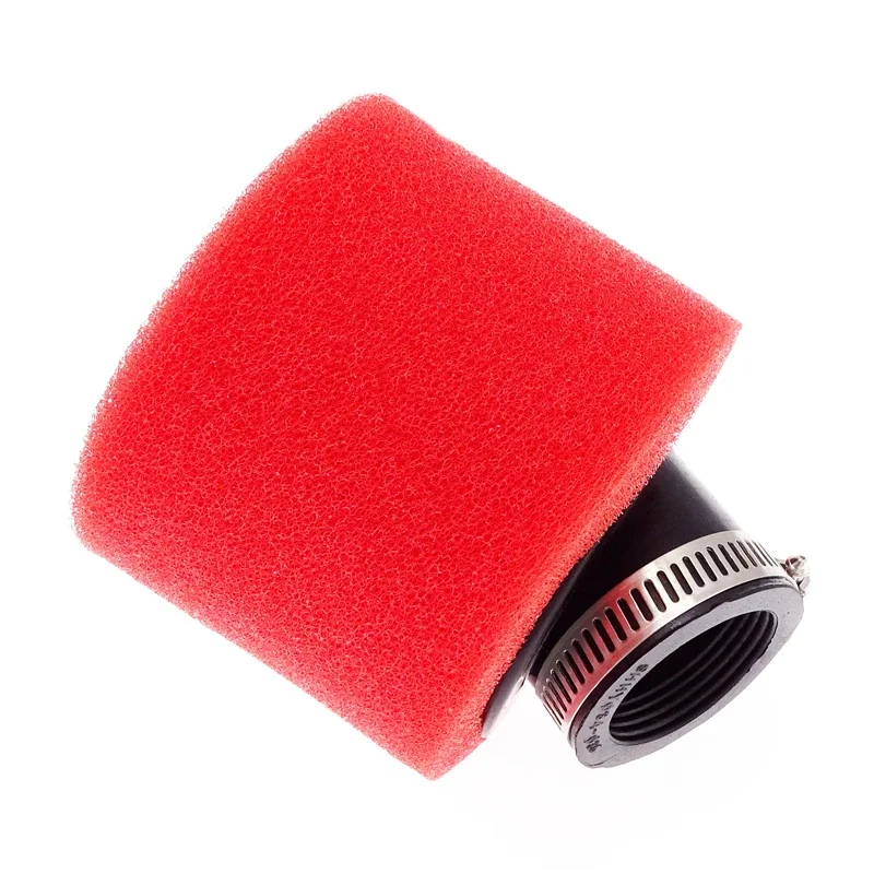 1 Pcs 34mm Universal Motorcycle Air Filter 45 Degree Angled Elbow Neck Foam Sponge Cleaner For Scooter Dirt Pit Bike Accessories