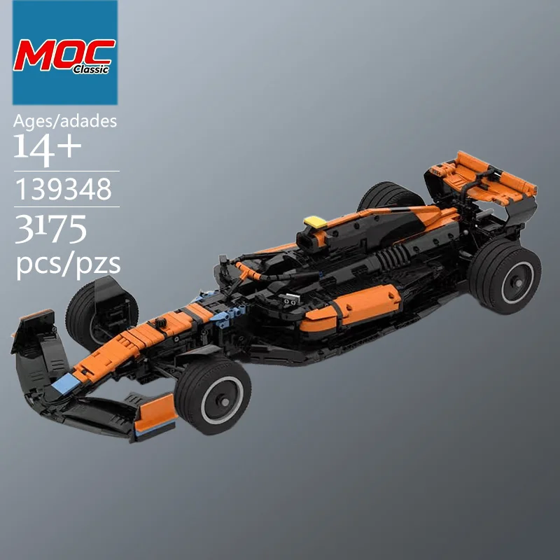 Specially Custom MOC Classic FI Racing Car 1:8 Technic Model - Trendy Educational Toy Top Choice Gift for Casual Building Games