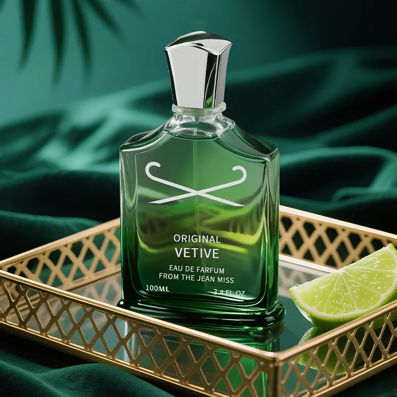 100 مللي عطر فيتيفر ليمون للرجال عطر وودي طازج أو دو تواليت يمزح يؤرخ فرمون كولونيا عطر رذاذ الجسم #4