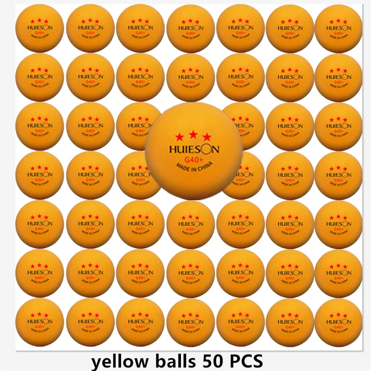 Huieson 3 Ster Pingpongballen 50 ~ 100 STUKS ABS 40 + Nieuw Materiaal Tafeltennisballen Pingpongballen Voor Competitie