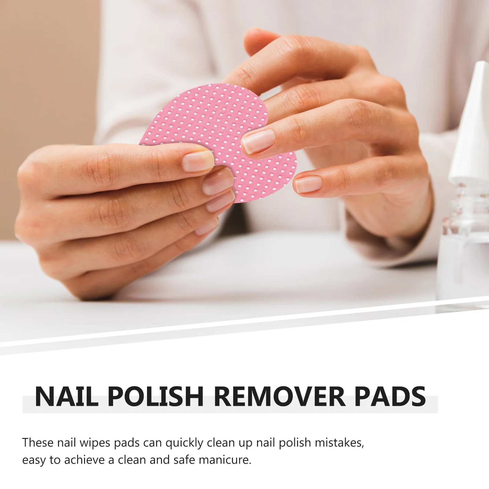 

200 Sheets Pink Heart Shaped Cotton Wipes Nail Polish Removal Travel Size Gel Acrylic Remover Pads Super Absorbent Soft Portable