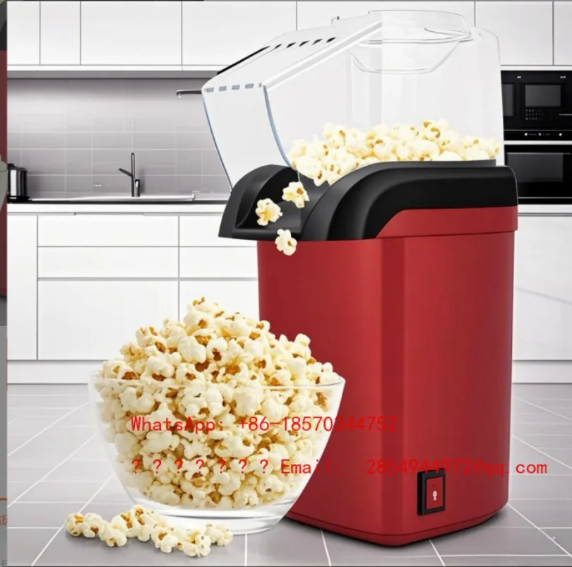 Mini Electric Popcorn Maker Fully Automatic Spherical Butterfly Shape Popcorn Machine Household Quick Snack Making Tool