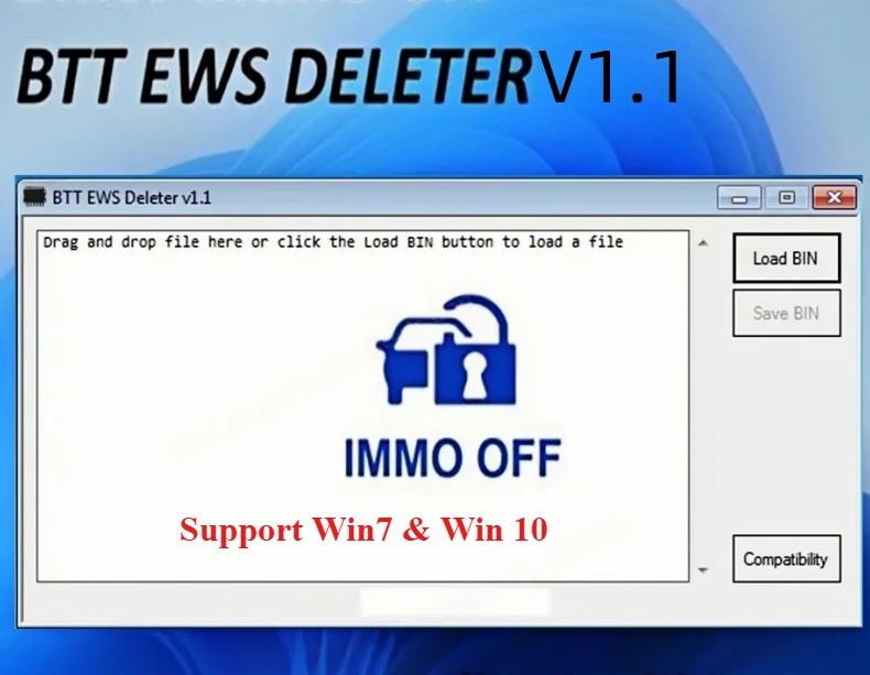 

BTT EWS DELETER V1.1 для BMW IMMO OFF BTT EWS DELETE Поддержка MS41 MS42 MS43 MS45 ME7.2 ME9.2 MSS54 ME17/MED17/MEV17/MEVD17/EDC17