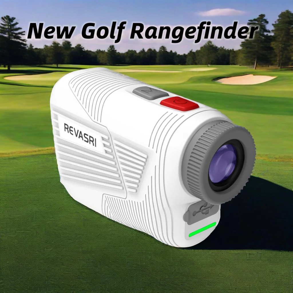 

REVASRI Mini Golf Rangefinder 1090/1300 Yards Laser Range Finder with Flag Locking Vibration Magnet Tournament Legal for Golfing