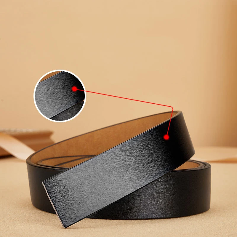 

Ремни из натуральной кожи без пряжки, ширина 3,5 см, без автоматической застежки, черные, коричневые, большие размеры 130, 140, 150 см