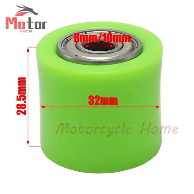 8 مللي متر 10 مللي متر محرك سلسلة الأسطوانة بكرة عجلة المنزلق الموتر عجلة دليل ل دراجة عادية إندورو دراجة نارية موتوكروس ATV CRF CR XR #3