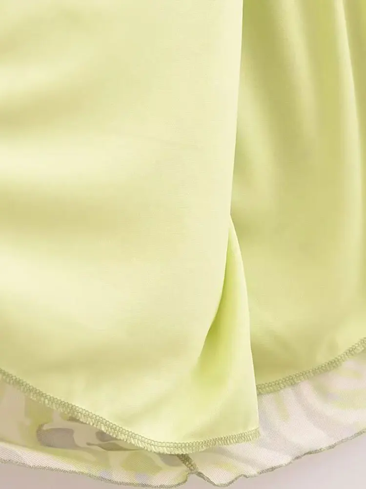 Abito da donna sexy chic con scollo a V Cami Halter Bow Ruffles Abito lungo dritto con lacci Nuovo abito da club alla moda