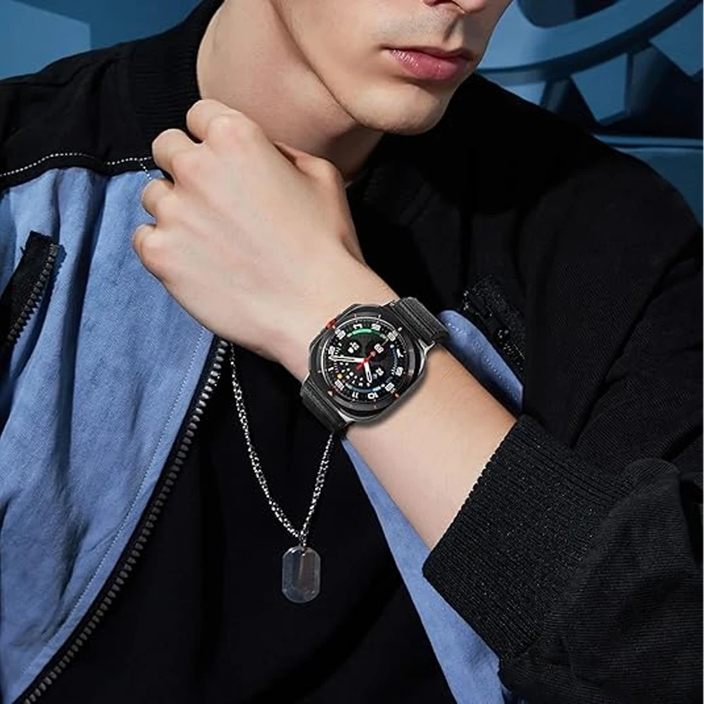 أحزمة رياضية من النايلون لساعة سامسونج جالاكسي الترا 47 ملم ملحقات الساعات الذكية سوار المعصم كوريا جالاكسي ساعة 7 الترا باند