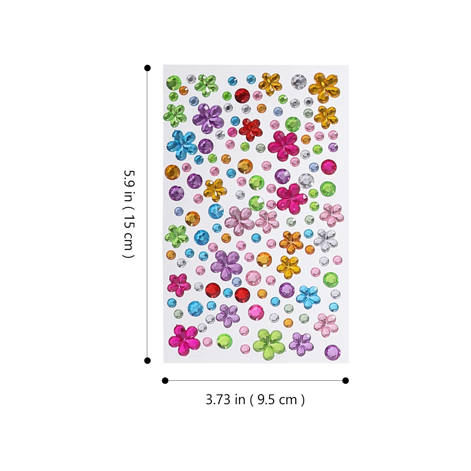 

Craft Stick on Gems Acrylic Adhesive Gem Stickers for Makeup Mixed Style Scrapbook and Refrigerator Decor Craft Gems