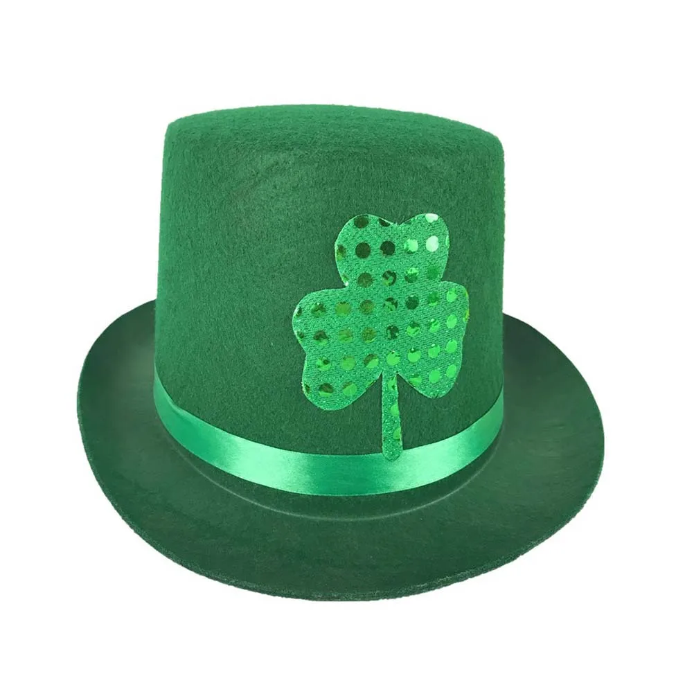 

Three-leaf Clover Decorative Hat Party Festival Cap Has St. Patrick's Halloween