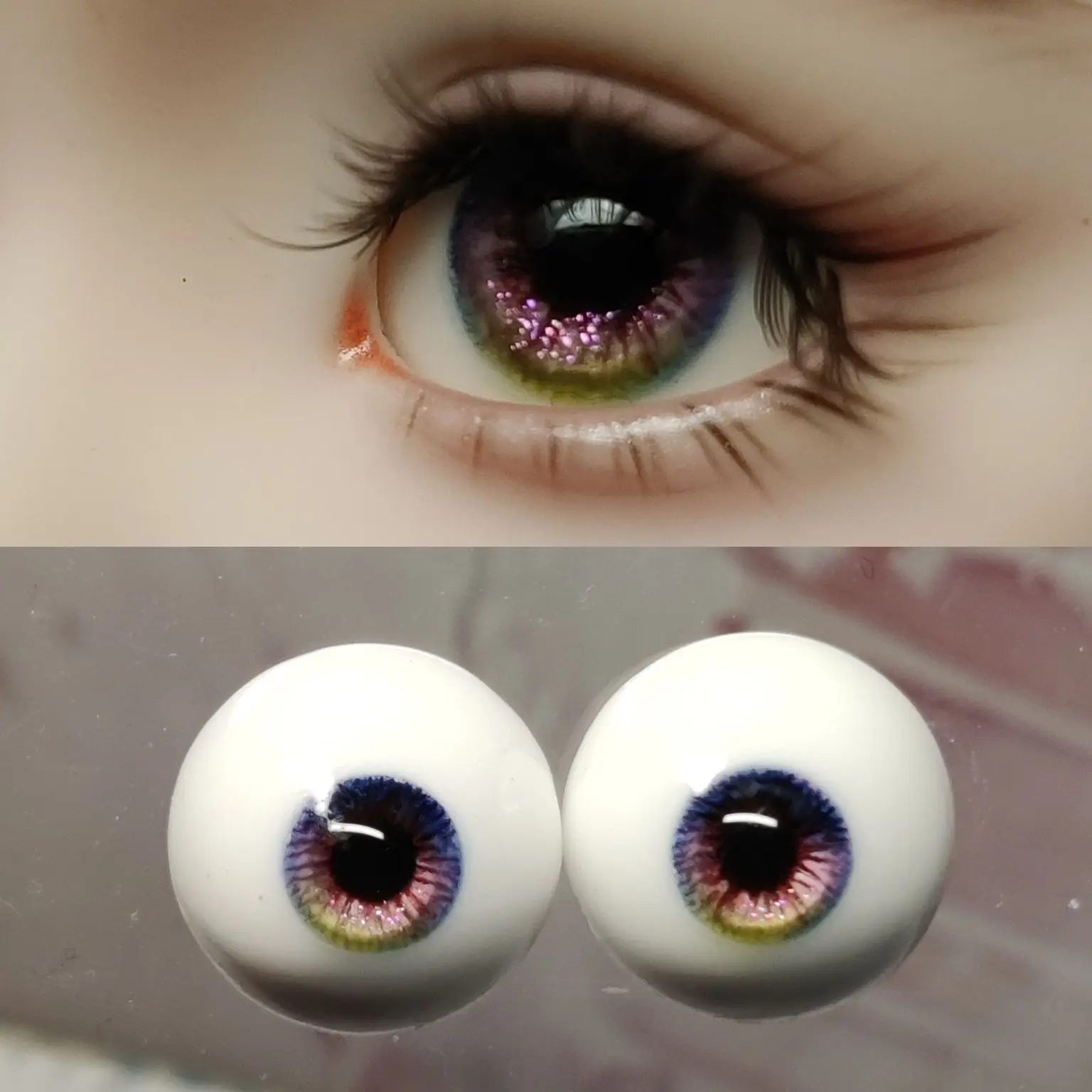 12/14/16/18mm Doll's Eyes for 1/3 1/4 1/6 1/8 Bjd Doll Plaster Resin Eyeball Diy Girl Toys Dress Up Handmade Doll Accessories