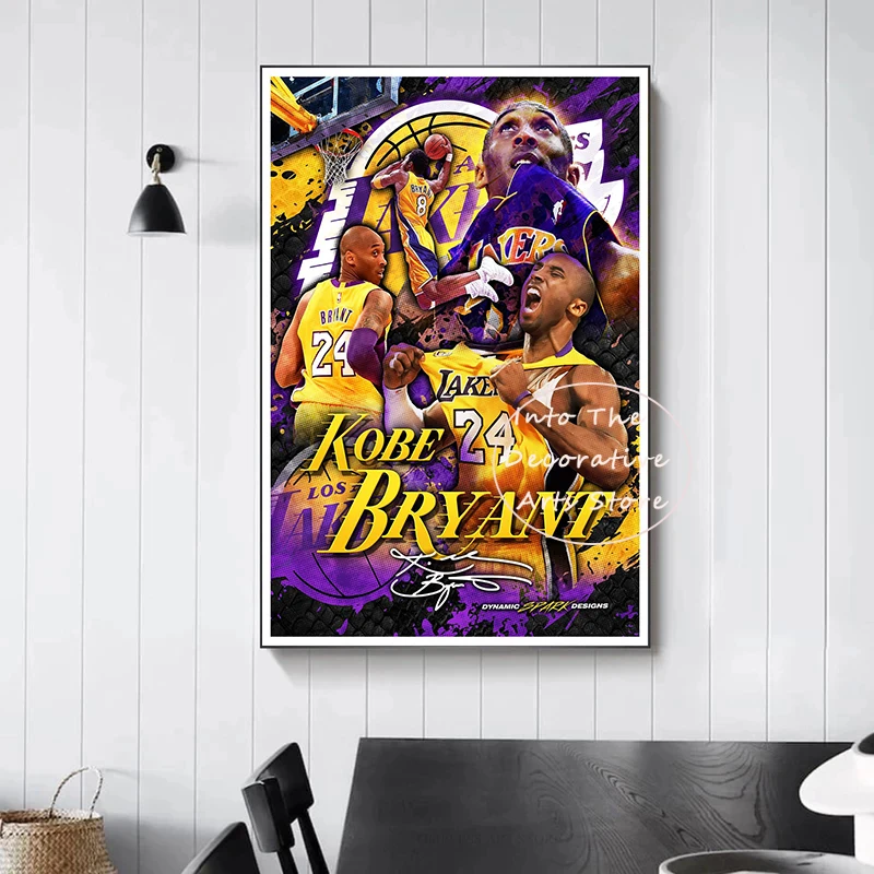 World Famous Sports Athlete basketball Champion basketball Star Poster Canvas Painting Wall Art Picture Club Bar home Decor Fan