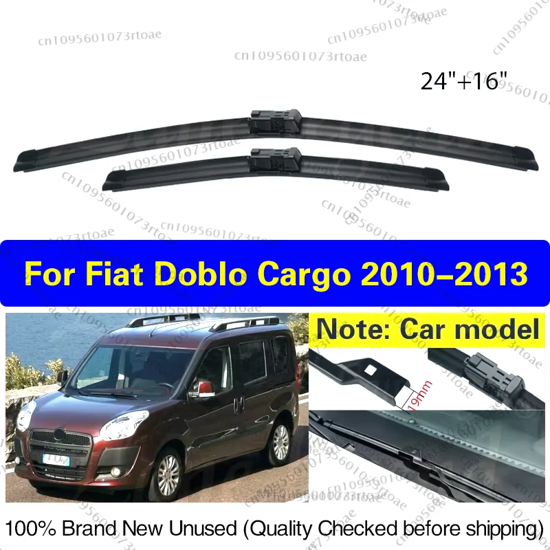 

For Fiat Doblo Cargo 2010 2011 2012 2013 Wiper Front Wiper Blades Windshield Windscreen Window Brushes Auto Accessories 24"+16"
